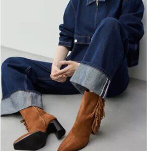 Suede Fringe Western Booties 🔥SALE